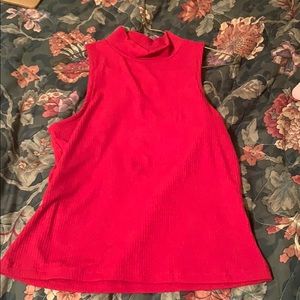 Turtleneck sleeveless top